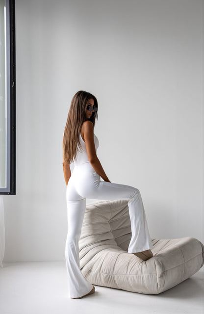 WHITE HORIZON JUMPSUIT